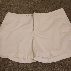White casual shorts